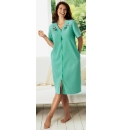 Shapely Figures Zip Fleece Gown L44