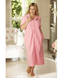 Shapely Figures Zip Fleece Gown L48