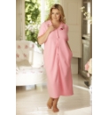 Shapely Figures Zip Fleece Gown L48