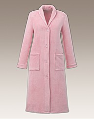 Pretty Secrets Button Fleece Gown L44