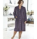 Pretty Secrets Button Fleece Gown L44