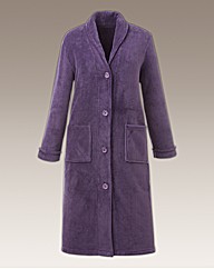 Pretty Secrets Button Fleece Gown L50
