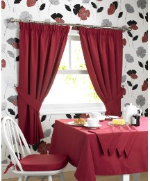 Plain Dye Kitchen Curtains