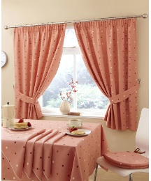 Deliciously Dotty Kitchen Curtains