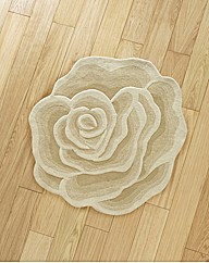 Sculptured Rose Wool Rug