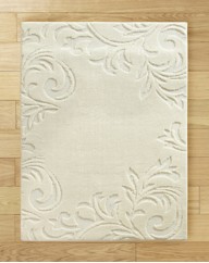 Damask Border Sculptured Rug