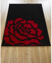 Carved Rose Large Rug
