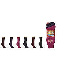 Pack of 6 Ladies Thermal Socks