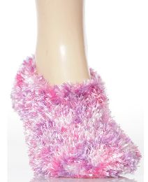 Pack of 2 Ladies Feather Slipper Socks