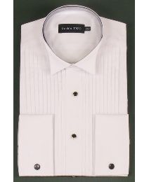 Double Two Wing Collar Dress Shirt
