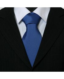 Double Two XL Woven Plain Tie - 67ins