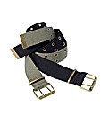 Southbay Pack of 2 Canvas Belts