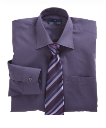Rael Brook Boxed Plain Shirt and Tie Set