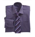 Rael Brook Boxed Plain Shirt and Tie Set