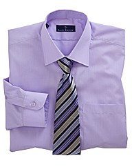 Rael Brook Boxed Plain Shirt and Tie Set