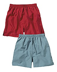Premier Man Pack of 2 Plain Swimshorts