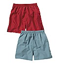 Premier Man Pack of 2 Plain Swimshorts