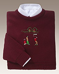 Embroidered Golfer Sweater