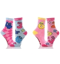 Girls Numberjacks Pack of 2 Socks
