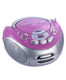 Portable CD Radio Cassette - Pink/Silver