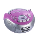 Portable CD Radio Cassette - Pink/Silver