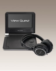 Portable DVD Player + Headphones Black