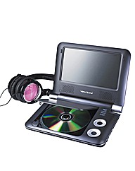 Portable DVD Player + Headphones Pink