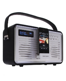 Retro DAB Radio with iPod Dock - Black