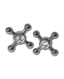 Pair of Hot & Cold Tap Cufflinks
