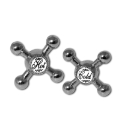 Pair of Hot & Cold Tap Cufflinks