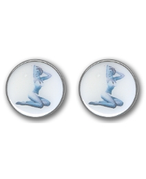 Pair of Bikini Girl Cufflinks