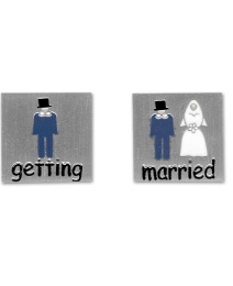 Pair of Getting Married Cufflinks