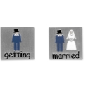 Pair of Getting Married Cufflinks