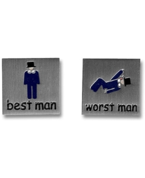 Pair of Best Man/Worst Man Cufflinks