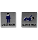 Pair of Best Man/Worst Man Cufflinks