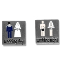 Pair of Wedding Day/Night Cufflinks