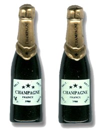 Pair of Champagne Bottle Cufflinks
