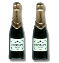 Pair of Champagne Bottle Cufflinks