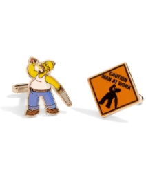 Pair of Homer Men at Work Cufflinks