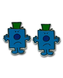 Pair of Mr Grumpy Cufflinks