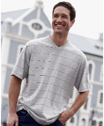 SHORT SLEEVE V-NECK T-SHIRT