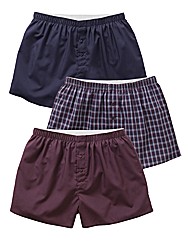 Southbay Pack Of 3 Woven Boxers