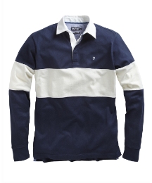 Farah Long Sleeve Rugby Polo Shirt