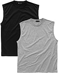 Premier Man Pack of 2 Muscle T-Shirts