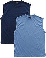 Premier Man Pack of 2 Muscle T-Shirts