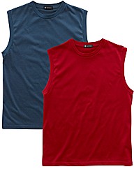 Premier Man Pack of 2 Muscle T-Shirts