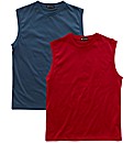 Premier Man Pack of 2 Muscle T-Shirts