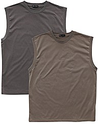 Premier Man Pack of 2 Muscle T-Shirts