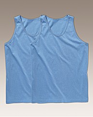 Premier Man Pack Of 2 Vests