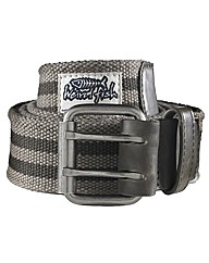 Weird Fish Striped Webbing Belt